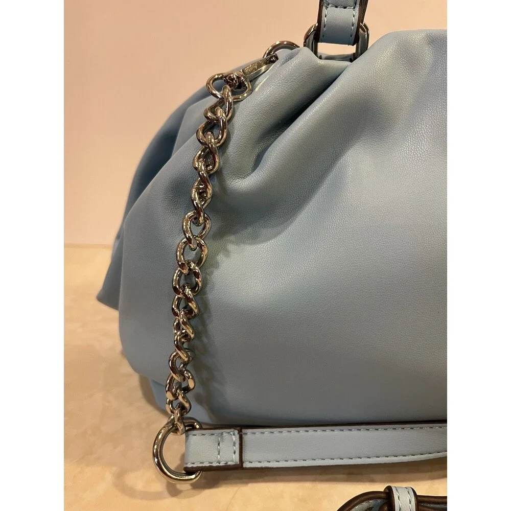 INC International Concepts Shoulder Crossbody Satchel Vegan Purse Bluebell NWOT